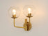 Maxim Branch 2 Light Wall Sconce Model: 38412CLNAB