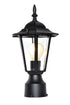 Maxim Builder Cast 1 Light Outdoor Pol Post Lantern Model: 3001CLBK