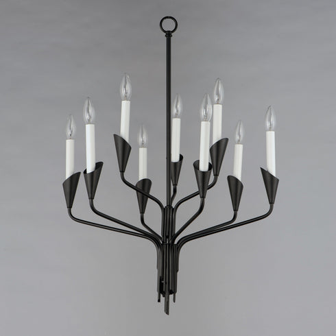 Maxim Calyx 9 Light Chandelier Model: 24349BK