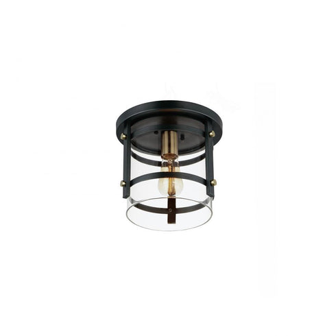 Maxim Capitol 1 Light Flush Mount Model: 2641BKAB
