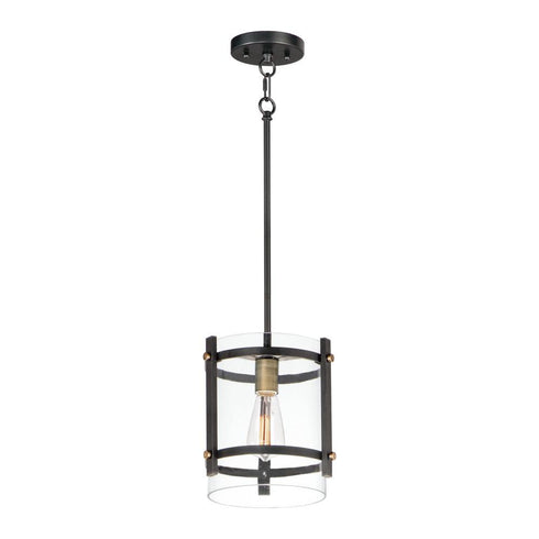 Maxim Capitol 1 Light Pendant Model: 2649BKAB
