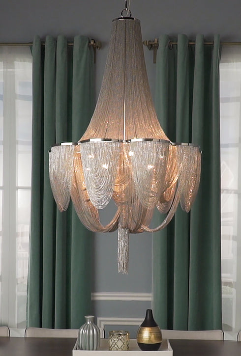 Maxim Chantilly Single Tier Chandelier Model: 21465NKPN