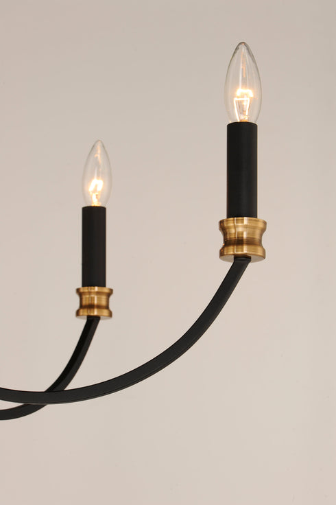 Maxim Charlton Chandelier Model: 11373BKAB