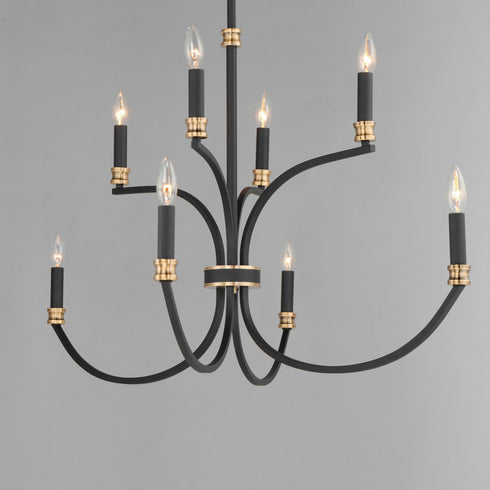 Maxim Charlton Multi Tier Chandelier Model: 11378BKAB