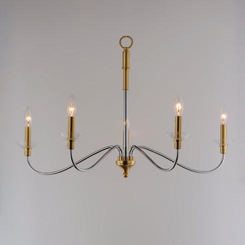 Maxim Clarion 5 Light Chandelier Model: 25375CLPCSBR