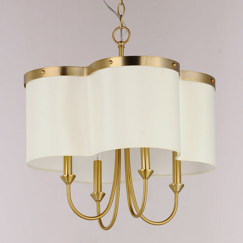 Maxim Clover 4 Light Chandelier Model: 12246OFSBR
