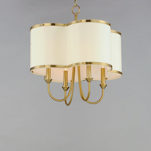 Maxim Clover 4 Light Chandelier Model: 12246OFSBR