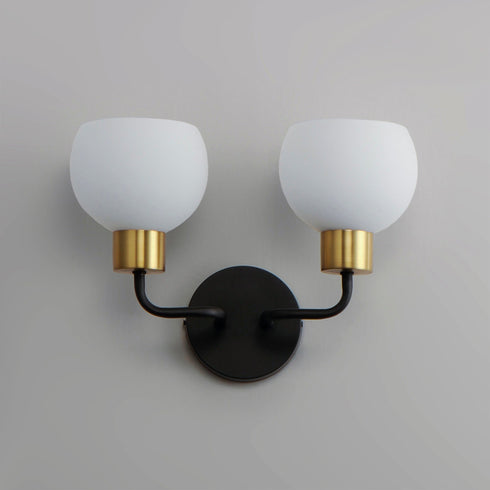 Maxim Coraline 2 Light Wall Sconce Model: 11272SWBK