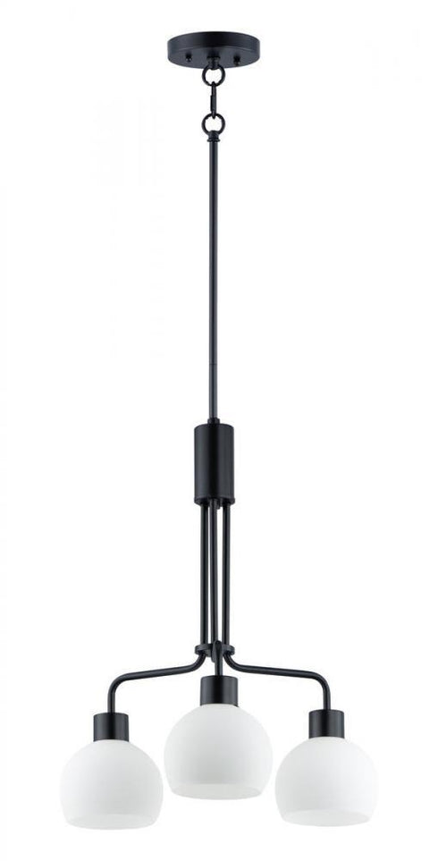 Maxim Coraline 3 Light Chandelier Model: 11276SWBK