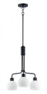 Maxim Coraline 3 Light Chandelier Model: 11276SWBK