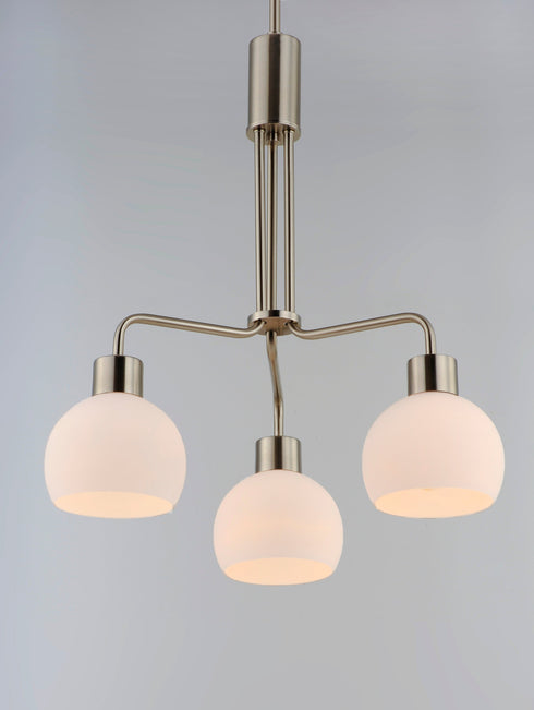 Maxim Coraline 3 Light Chandelier Model: 11276SWBK