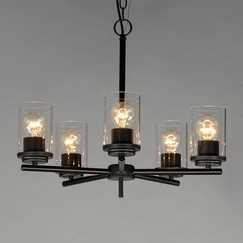 Maxim Corona Single Tier Chandelier Model: 10205FTBK