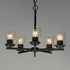 Maxim Corona Single Tier Chandelier Model: 10205FTBK