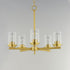 Maxim Corona Single Tier Chandelier Model: 10205FTBK