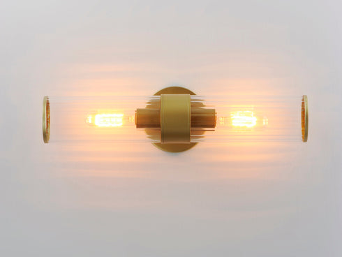 Maxim Crosby 2 Light Wall Sconce Model: 11472CRBK