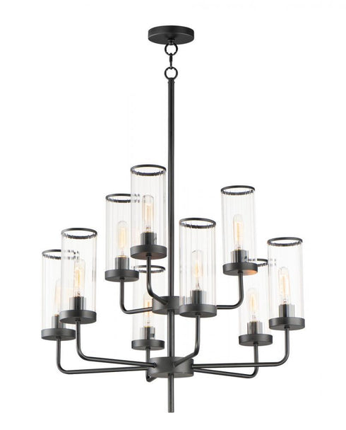 Maxim Crosby 9 Light Chandelier Model: 11479CRBK