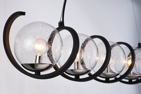 Maxim Curlicue Multi Light Pendant Model: 35105CDBKPN