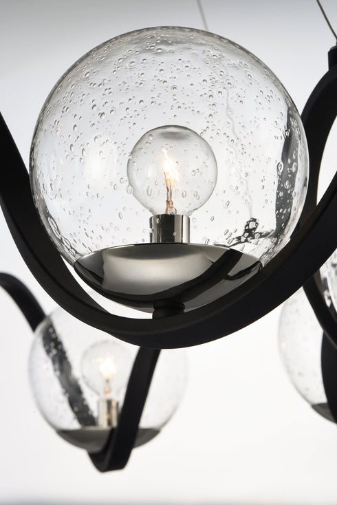 Maxim Curlicue Multi Light Pendant Model: 35108CDBKPN