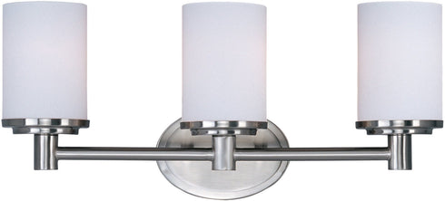 Maxim Cylinder 3 Light Bath Vanity Model: 9053SWSN