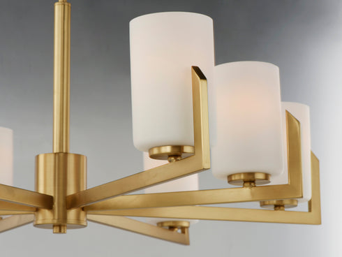 Maxim Dart 8 Light Chandelier Model: 21288SWSN