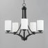 Maxim Deven Single Tier Chandelier Model: 20035SWBK