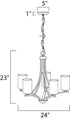 Maxim Deven Single Tier Chandelier Model: 20035SWBK