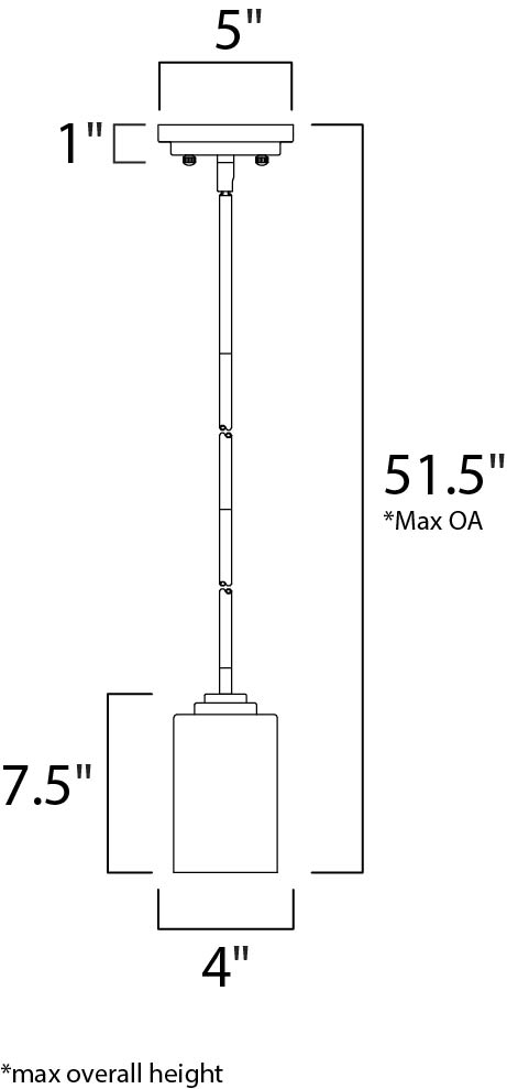 Maxim Deven Suspension Pendant Model: 90030SWBK