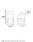 Maxim Dottie Wall Sconce Model: 21241WTBK