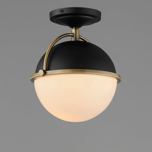 Maxim Duke Semi Flush Mount Model: 12410SWBKWBR