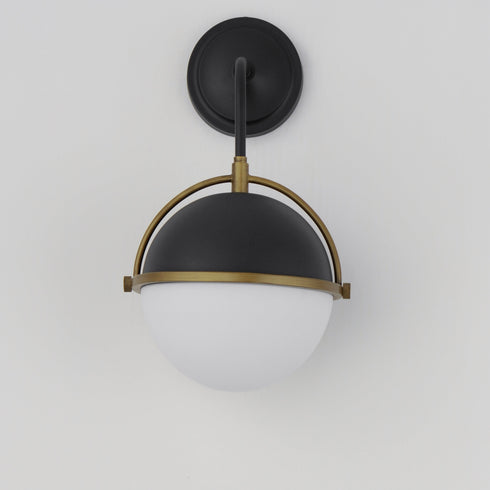 Maxim Duke Wall Sconce Model: 12416SWBKWBR