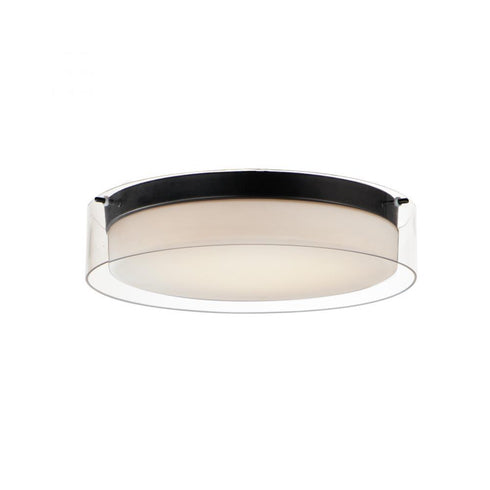 Maxim Duo 16'' Round Flush Mount Model: 12284CLSWBK