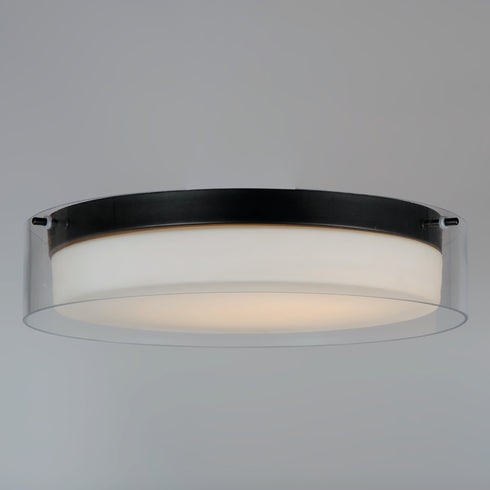 Maxim Duo 16'' Round Flush Mount Model: 12284CLSWBK