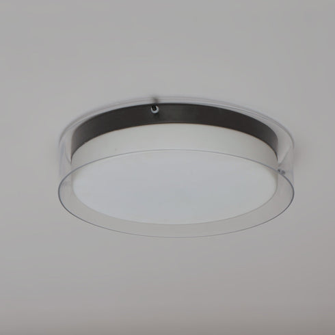 Maxim Duo 16'' Round Flush Mount Model: 12284CLSWBK