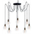 Maxim Early Electric Multi Light Pendant Model: 12128BKAB
