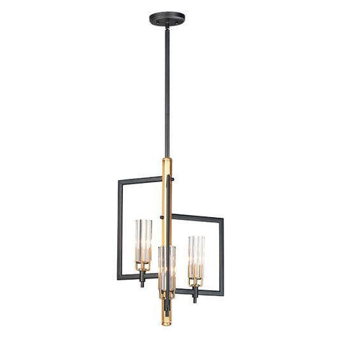 Maxim Flambeau 3 Light Chandelier Model: 16113CLBKAB