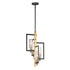 Maxim Flambeau 4 Light Chandelier Model: 16114CLBKAB