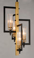 Maxim Flambeau 4 Light Chandelier Model: 16114CLBKAB