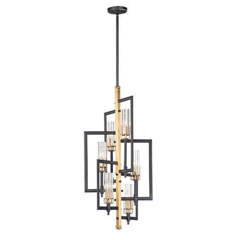 Maxim Flambeau 6 Light Chandelier Model: 16116CLBKAB