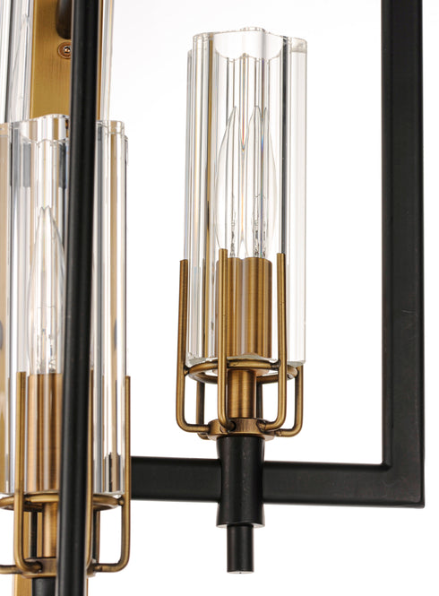 Maxim Flambeau 6 Light Chandelier Model: 16116CLBKAB