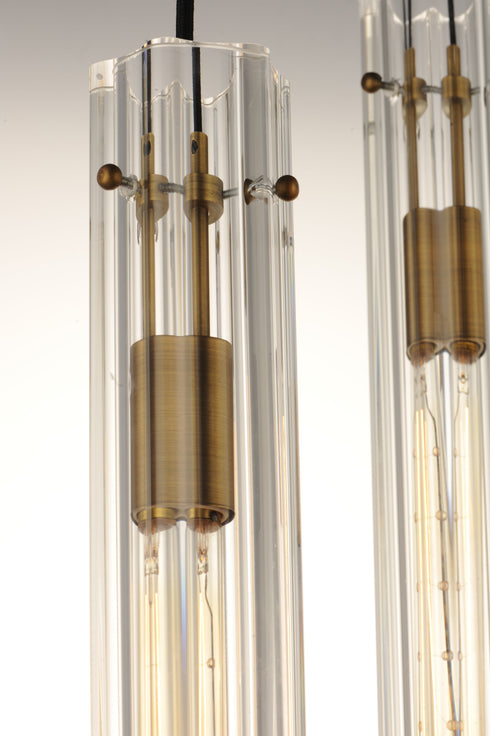 Maxim Flambeau Chandelier Model: 16123CLBKAB