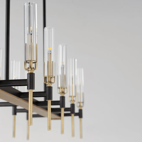 Maxim Flambeau Linear Pendant Model: 16127CLBKAB