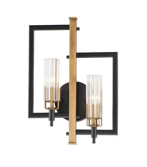 Maxim Flambeau Wall Sconce Model: 16115CLBKAB