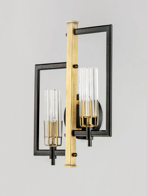 Maxim Flambeau Wall Sconce Model: 16115CLBKAB