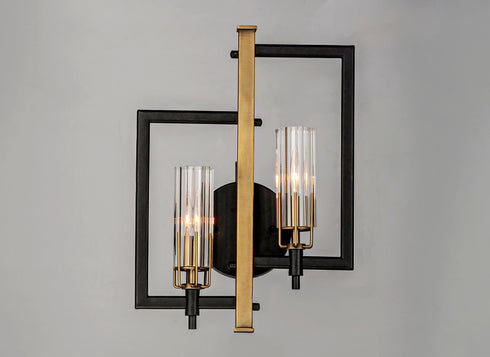 Maxim Flambeau Wall Sconce Model: 16115CLBKAB