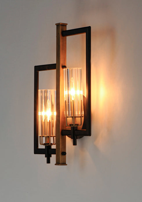 Maxim Flambeau Wall Sconce Model: 16115CLBKAB