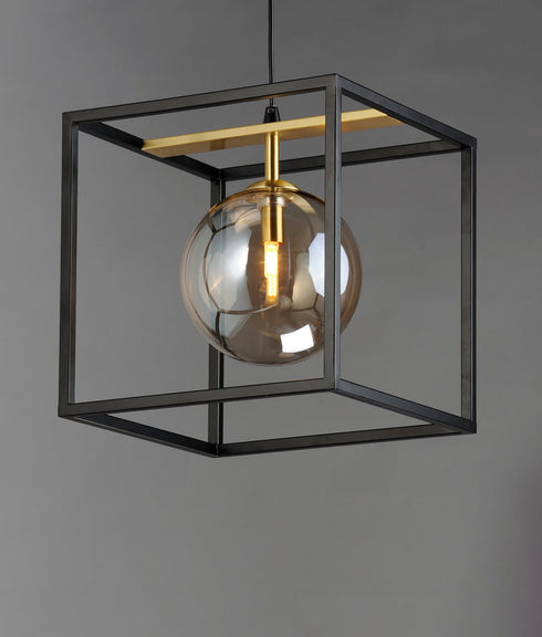 Maxim Fluid Single Pendant Model: 11364CMPBKSBR