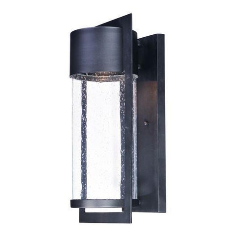Maxim Focus LED 1 Light Round Outdoor Wall Model: 55894BGBK