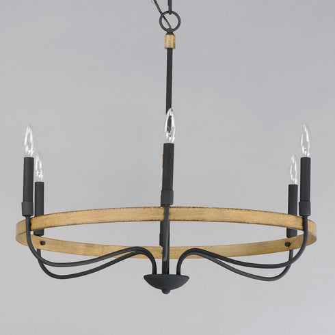 Maxim Franklin 6 Light Chandelier Model: 14446DWBK