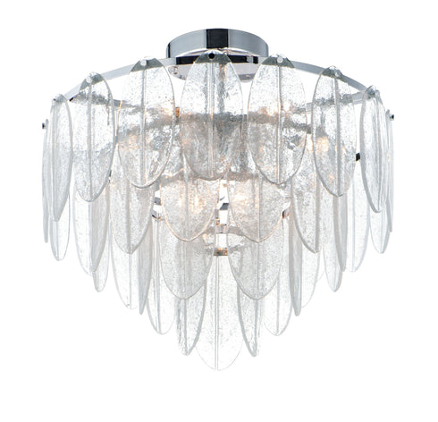 Maxim Glacier Flush Mount Model: 30730CLWTPC