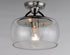 Maxim Goblet 1 Light Semi Flush Mount Model: 26129CLBKSN